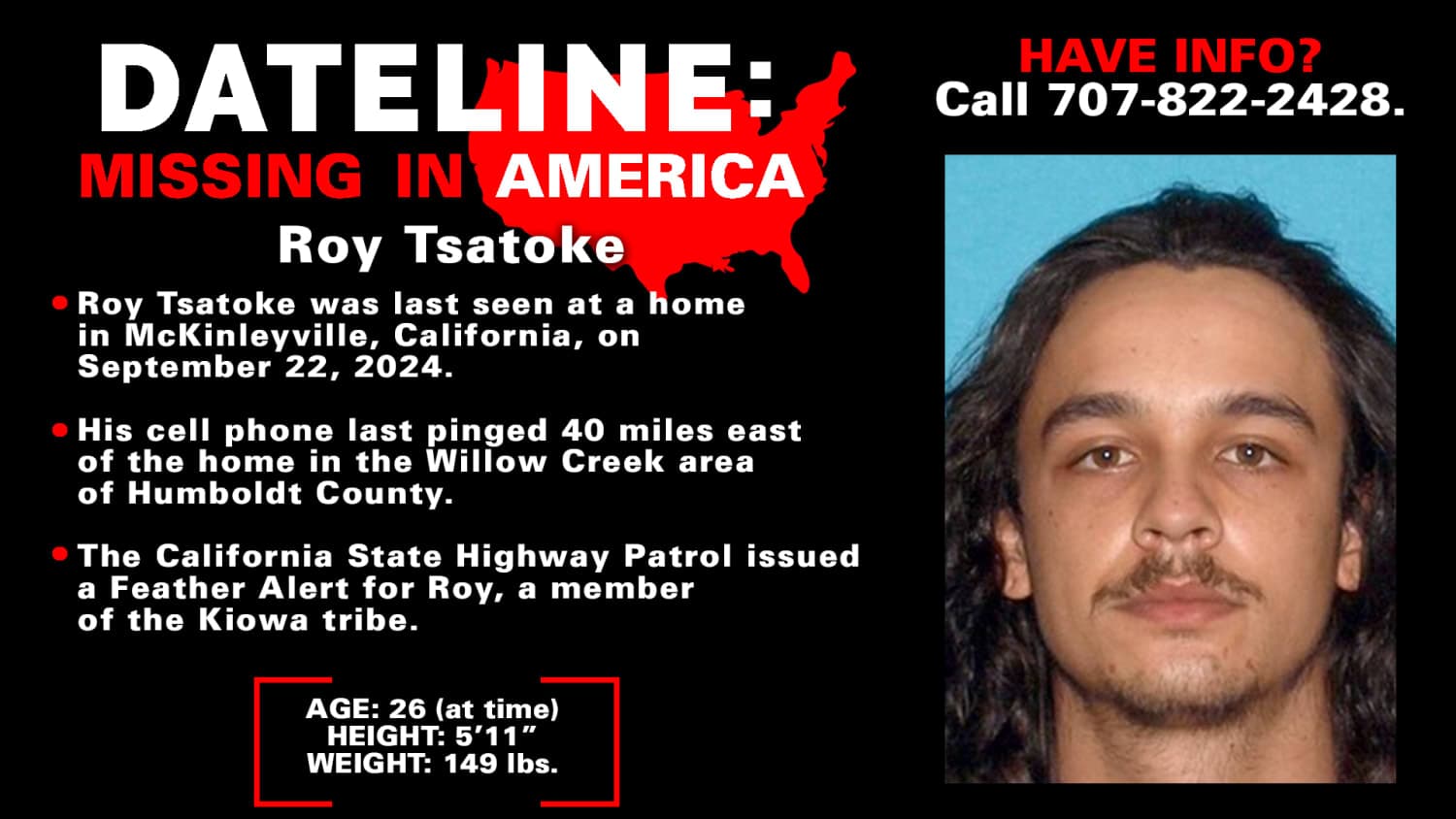 Dateline spotlights Humboldt County missing man case, family seeks answers
