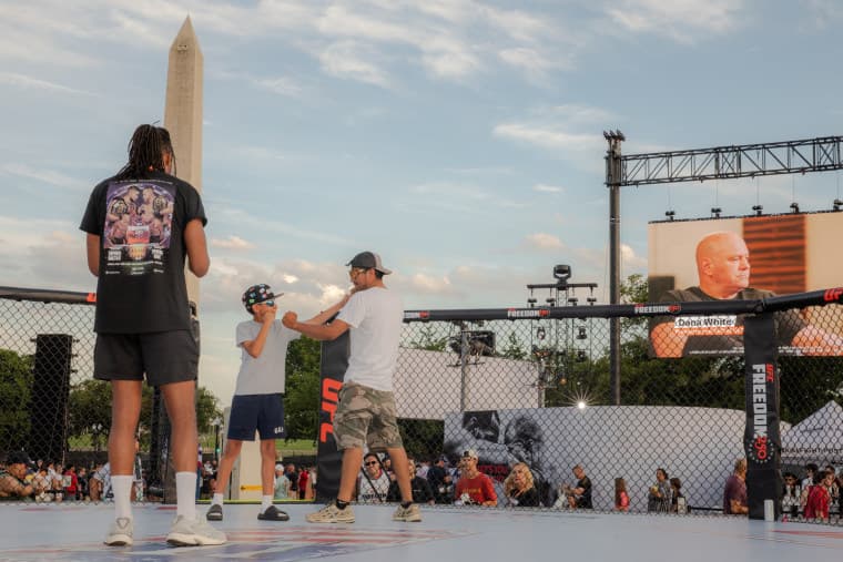 Thousands gather in Washington for UFC Freedom 250 weekend