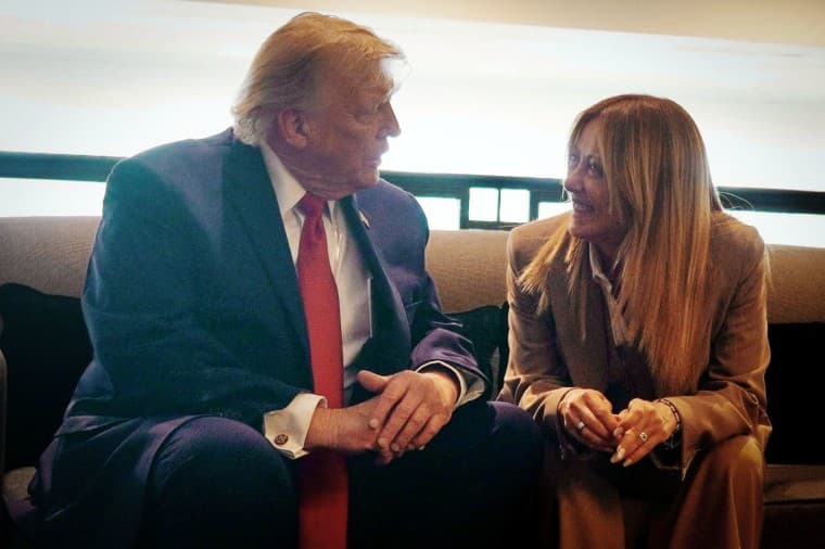 Meloni rebukes Trump over false claim she begged for photo