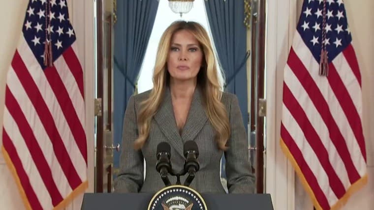 Melania Trump Denies Epstein Ties in Rare White House Address