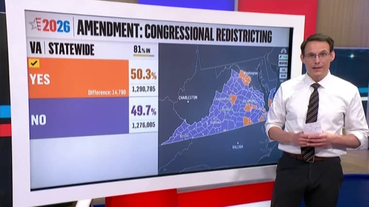 Virginia voters approve new maps, boosting Democrats in redistricting fight
