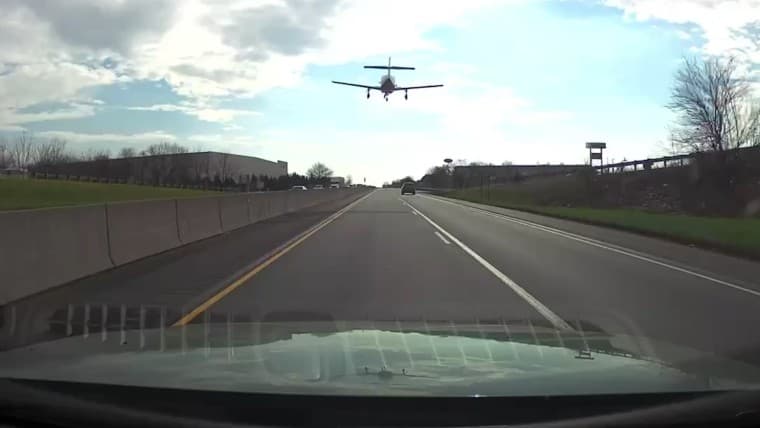 Small Plane Makes Emergency Landing on I-78 Near Allentown, Two Uninjured