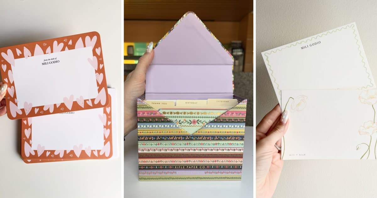 Personalized stationery turns handwritten notes into thoughtful gifts