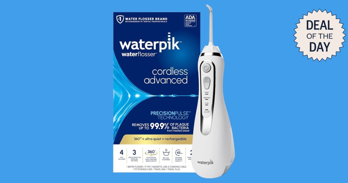 Amazon cuts Waterpik Cordless Advanced 2.0 water flosser by 32 percent