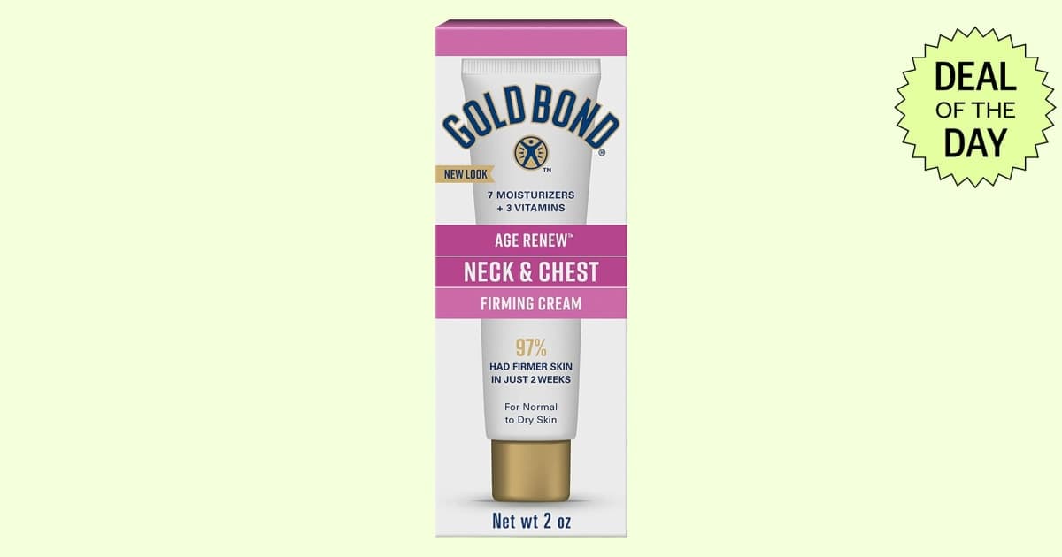 Gold Bond neck and chest cream drops under $12 on Amazon