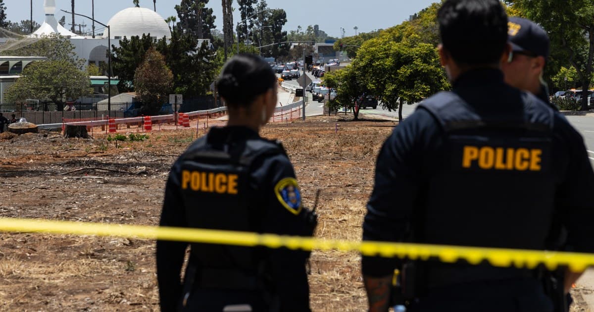 Landscaper shot near San Diego mosque says helmet saved his life