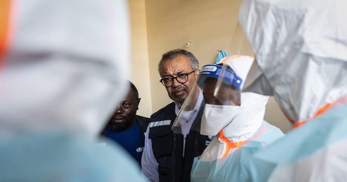 WHO chief visits Congo Ebola hot zone as cases top 1,100