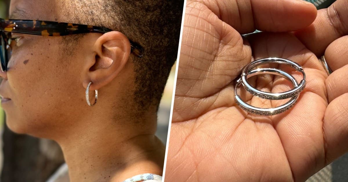 Swarovski crystal hoops become a lightweight everyday staple at Walmart