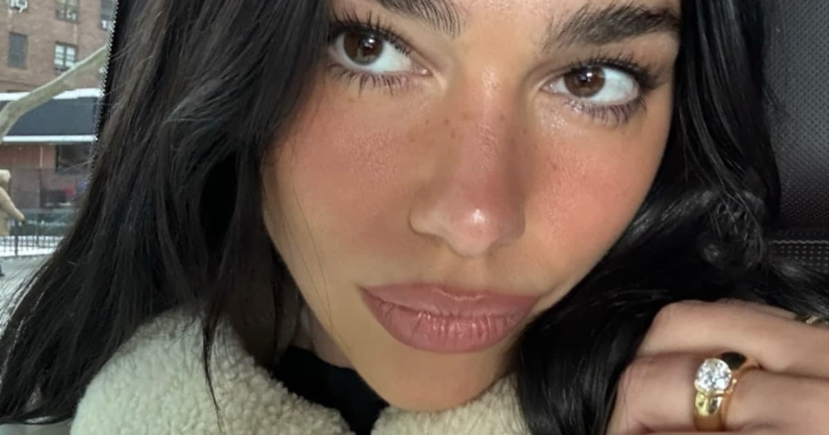 Dua Lipa’s chunky gold engagement ring signals heirloom-style bridal trend