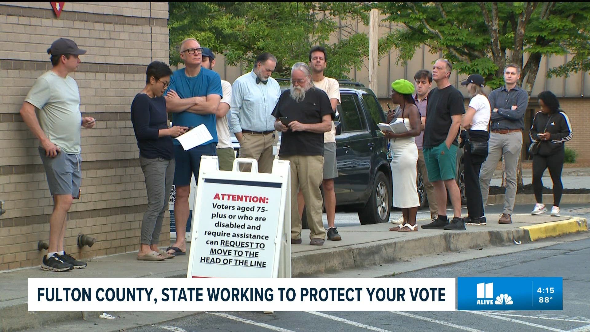 Armed suspect manhunt closes Georgia polling place, delays election results