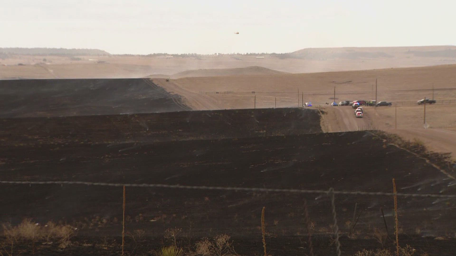 Grass wildfire near Franktown at Dahlberg and Lake Gulch prompts mandatory evacuations