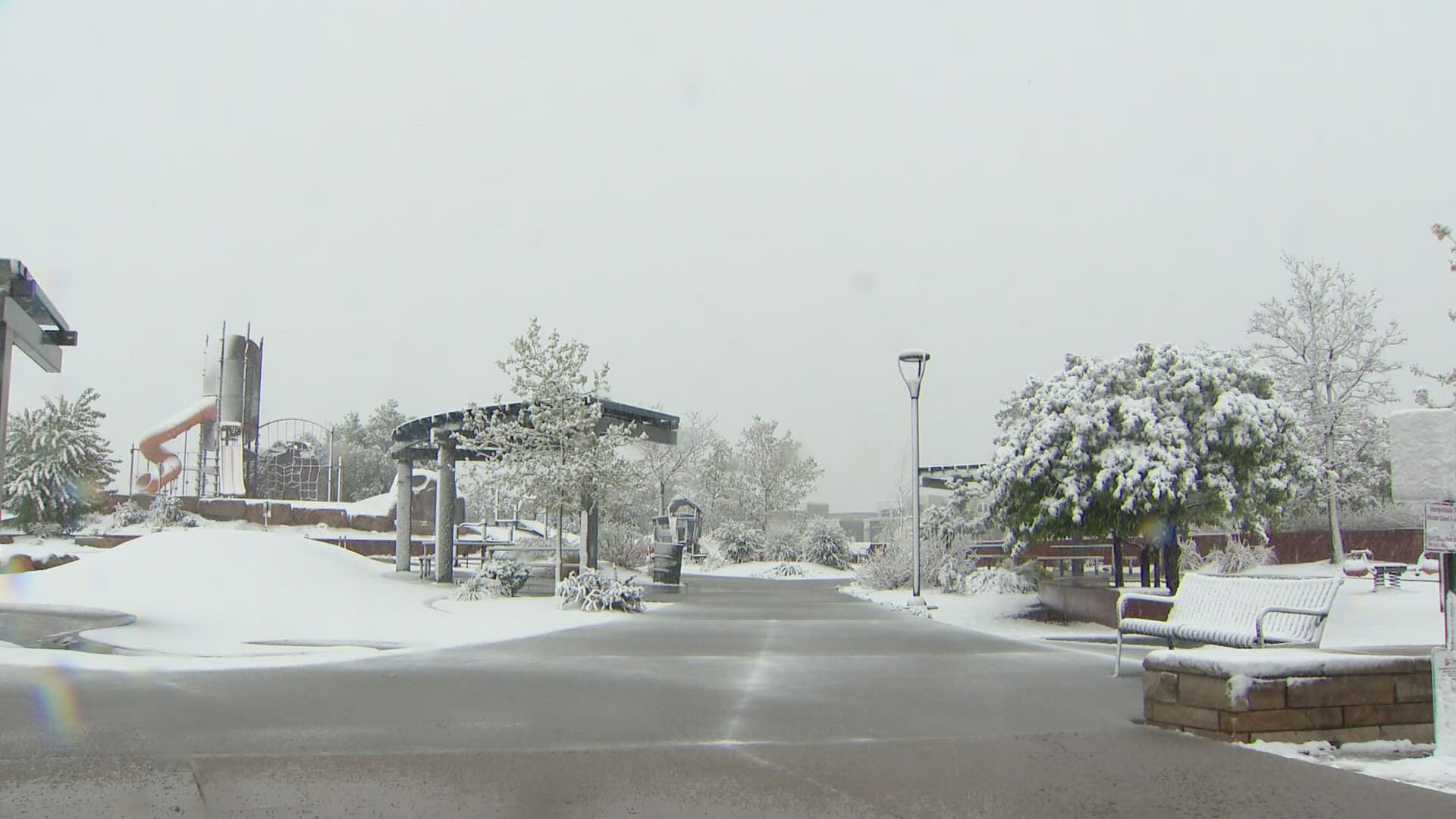 Douglas County Schools close as spring snowstorm makes roads slick