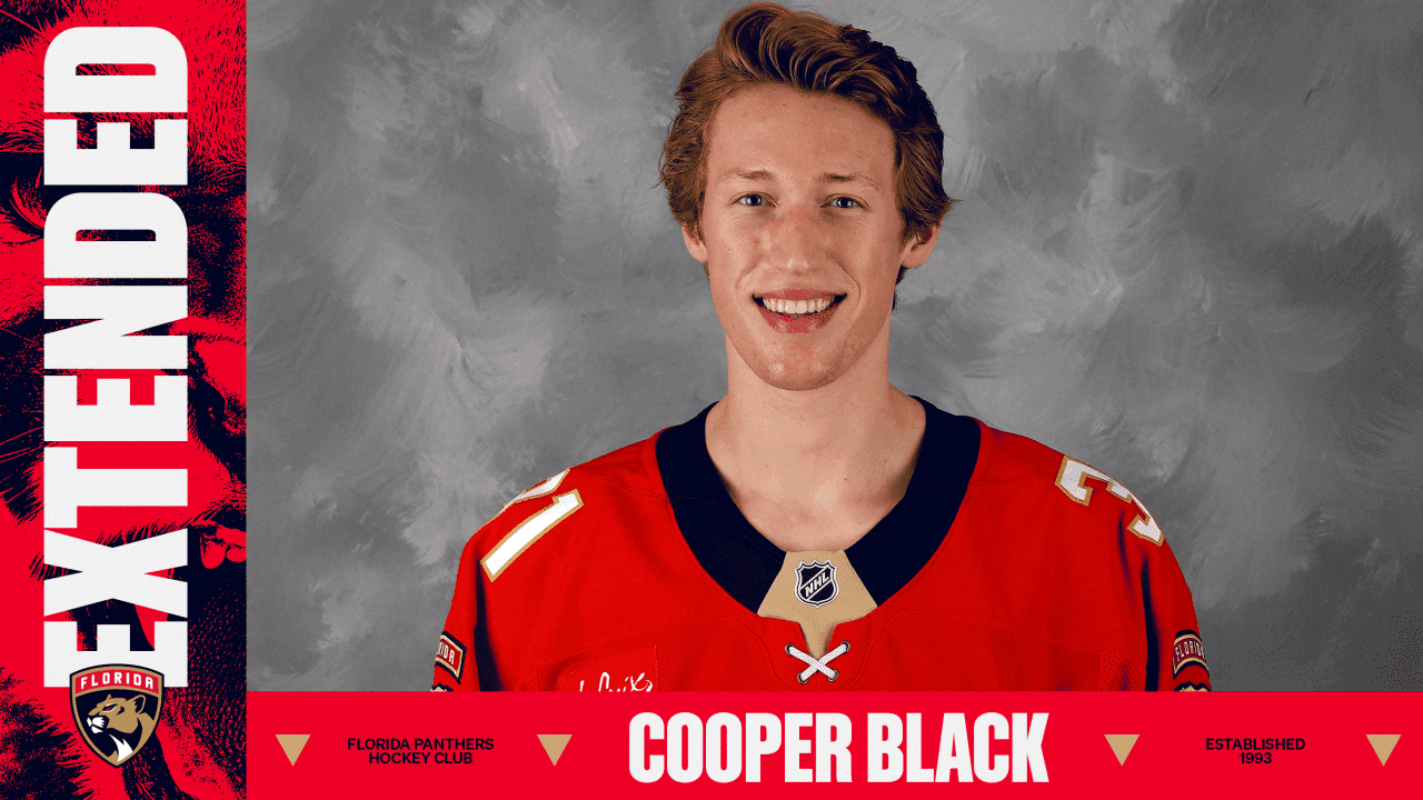 Panthers extend Cooper Black, preserve goaltending depth in Charlotte