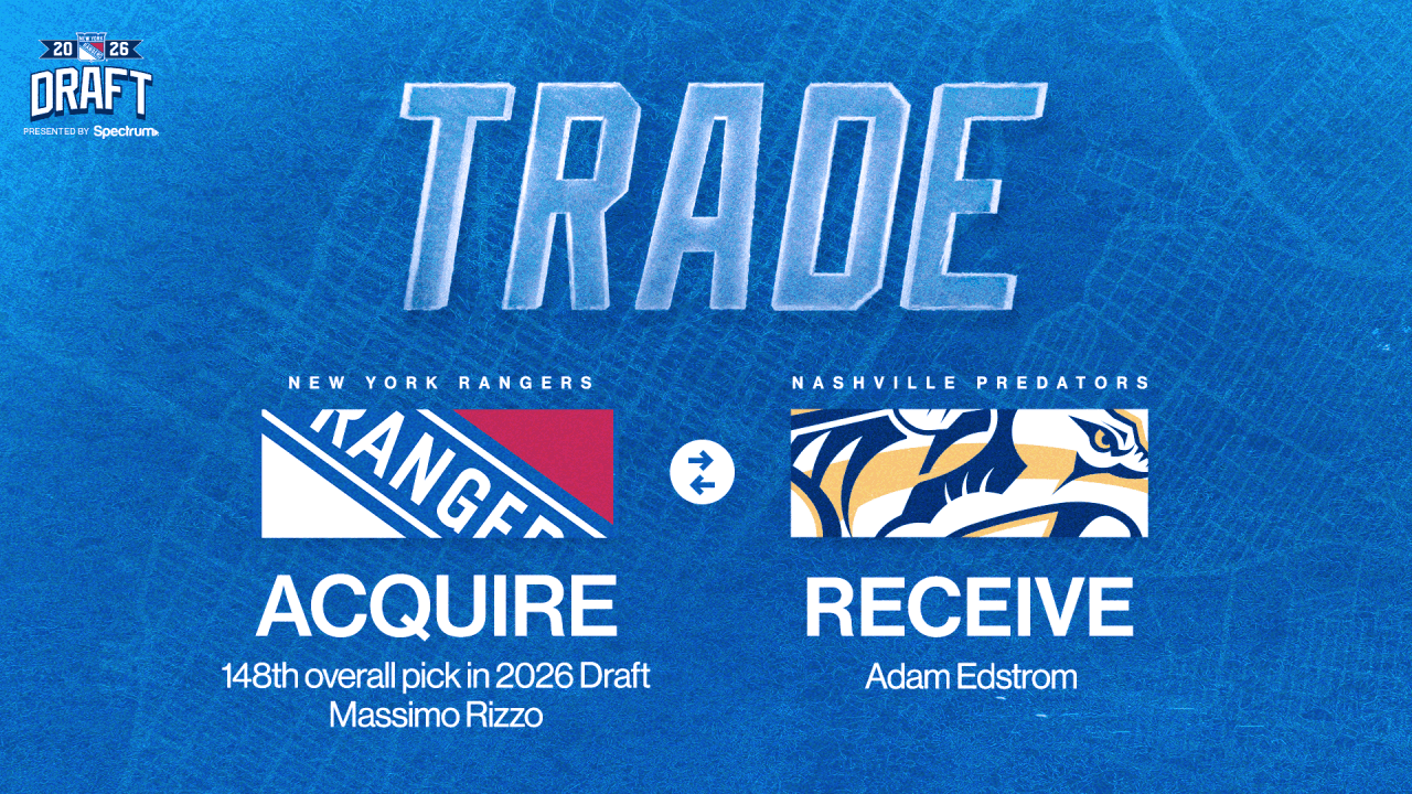 Rangers land Massimo Rizzo in draft-weekend trade with Predators