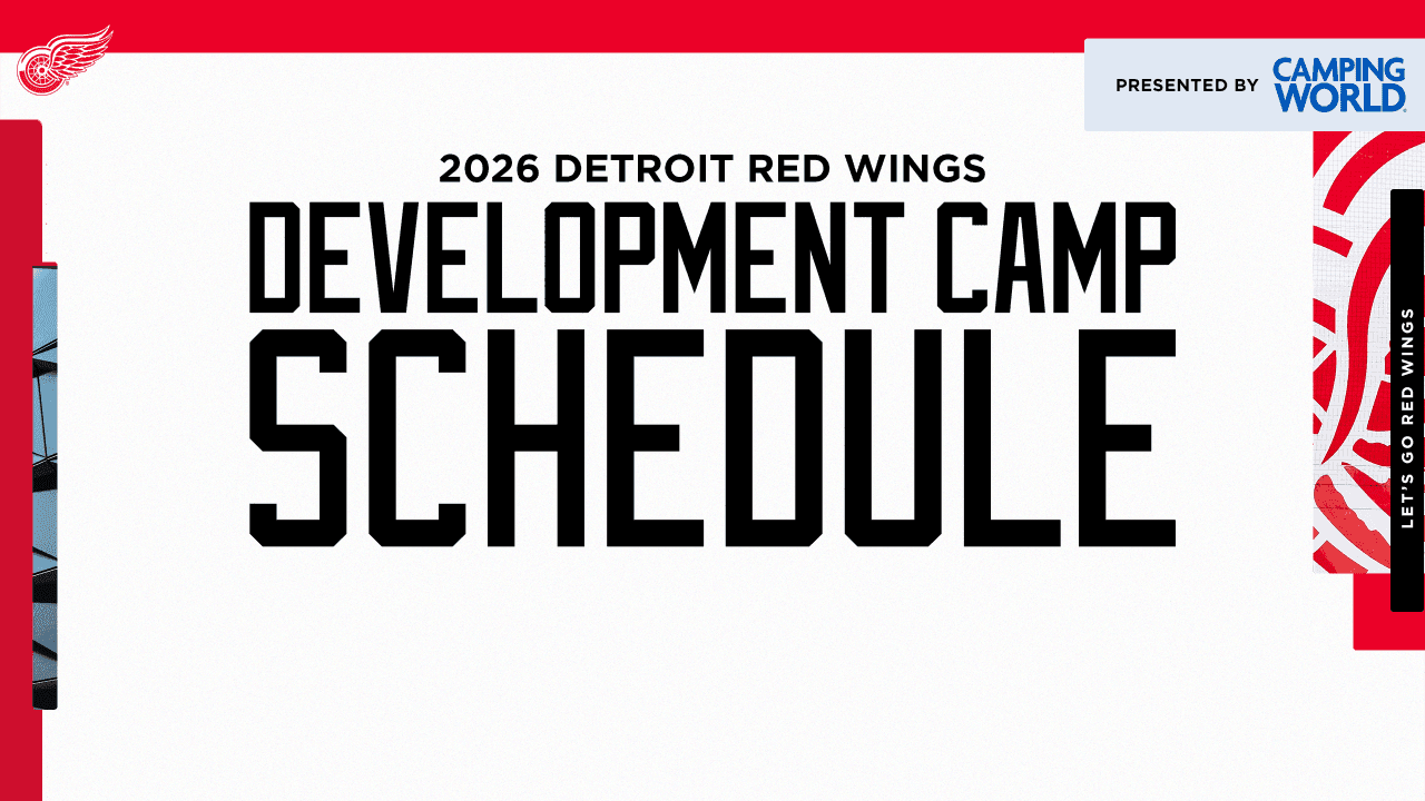 Red Wings to host 2026 development camp at Little Caesars Arena