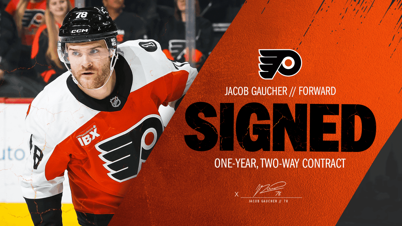 Flyers re-sign Jacob Gaucher after second straight 20-goal AHL season
