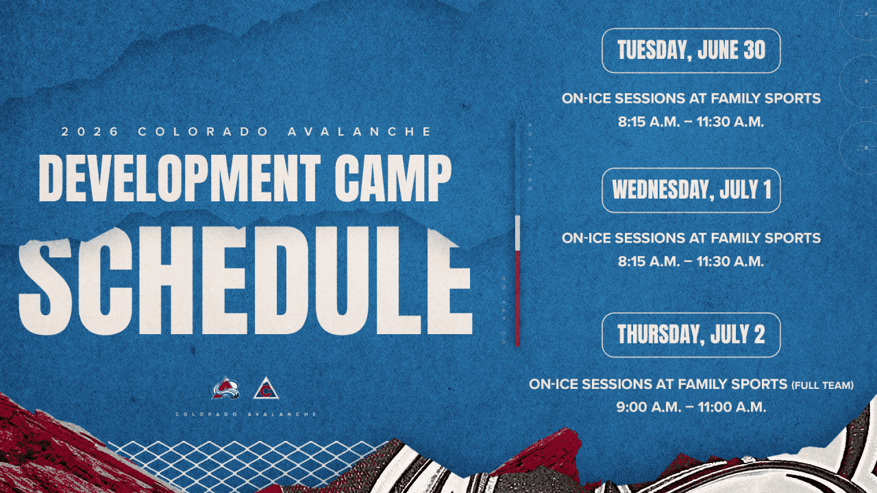 Avalanche announce 2026 development camp, public skates begin June 30