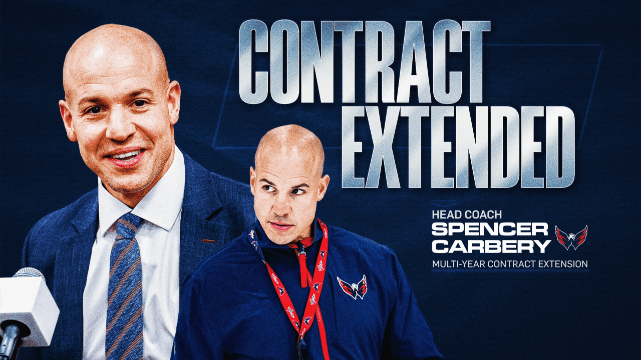 Capitals extend Spencer Carbery after award-winning rise through AHL, ECHL
