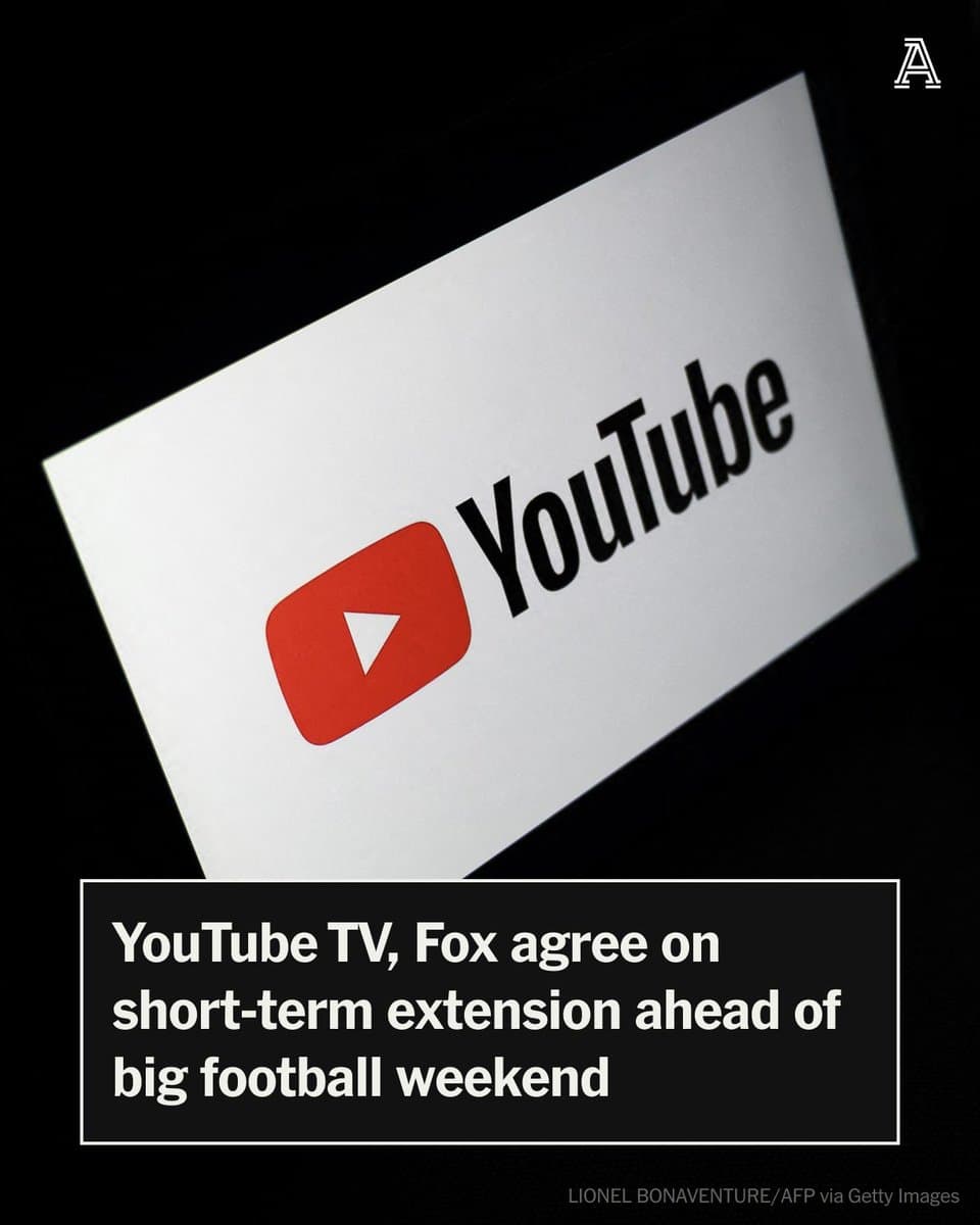 Fox and YouTube TV Strike Deal to Avoid Major Channel Blackout