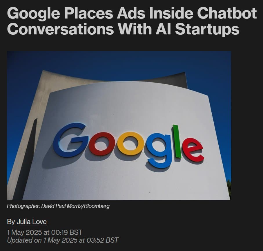 Big tech split over chatbot ads as Google signals private 2026 plan