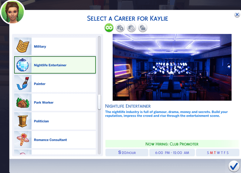 The Sims 4 gets a nightlife entertainer career with 10 custom levels