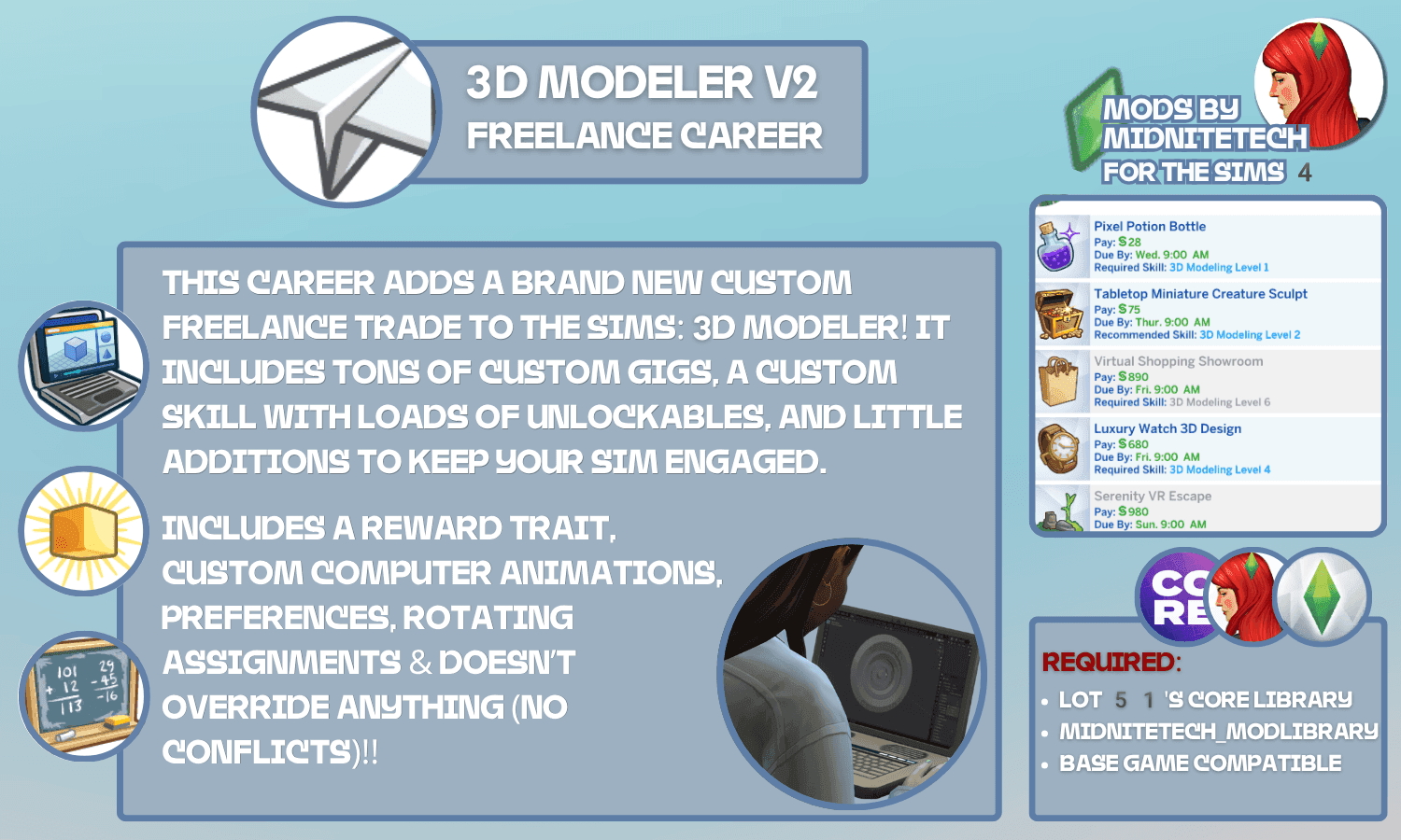 The Sims freelance 3D Modeler career gets June 11 refresh