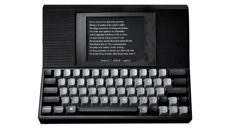 AUTEUR pairs hot-swappable mechanical keys with distraction-free writing