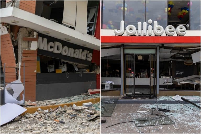 Jollibee restaurant collapses in Philippines earthquake, workers escape safely