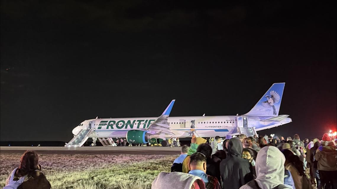 Passenger recalls fire and panic after plane strikes person on runway