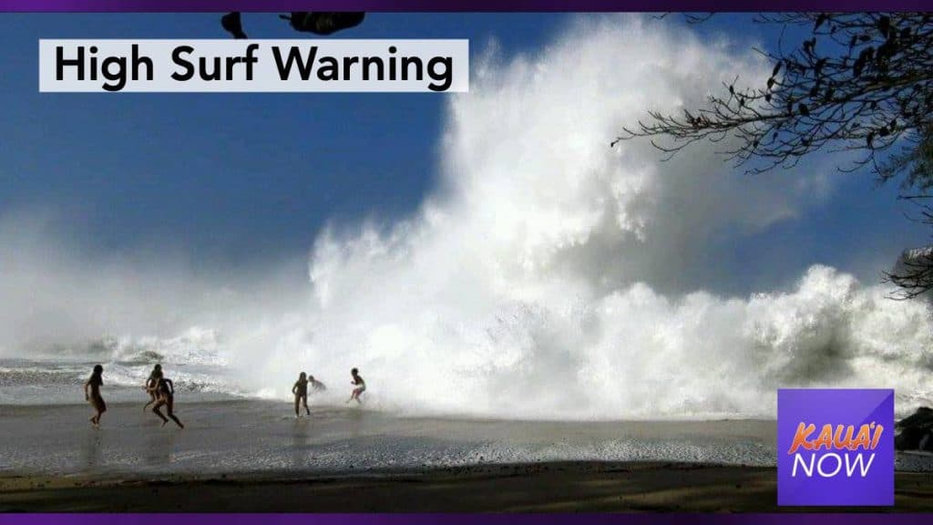 High surf warning issued for Kauai and Niihau south shores