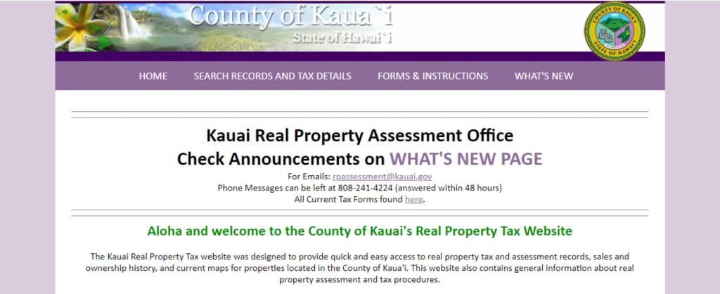 Kauai Launches Online Portal, Deadline Looms for Property Assessment Appeals