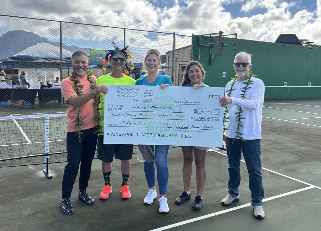 Kaua‘i Pickleball Tournament Raises Funds for Child and Family Service