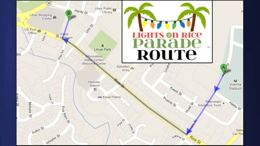 Līhue road closures planned Saturday for Kauai King's Parade