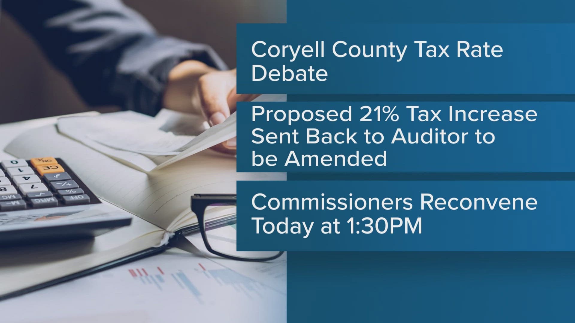 Coryell County Agenda Signals Tax Review, Legal and Property Actions