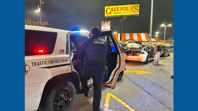 Driver Arrested on Katy Freeway After Cameraman Strapped into Trunk