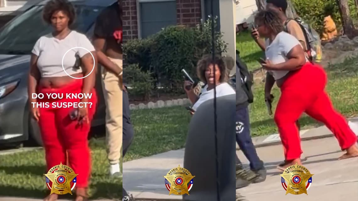 Constable video shows armed woman pointing gun at Cypress juveniles