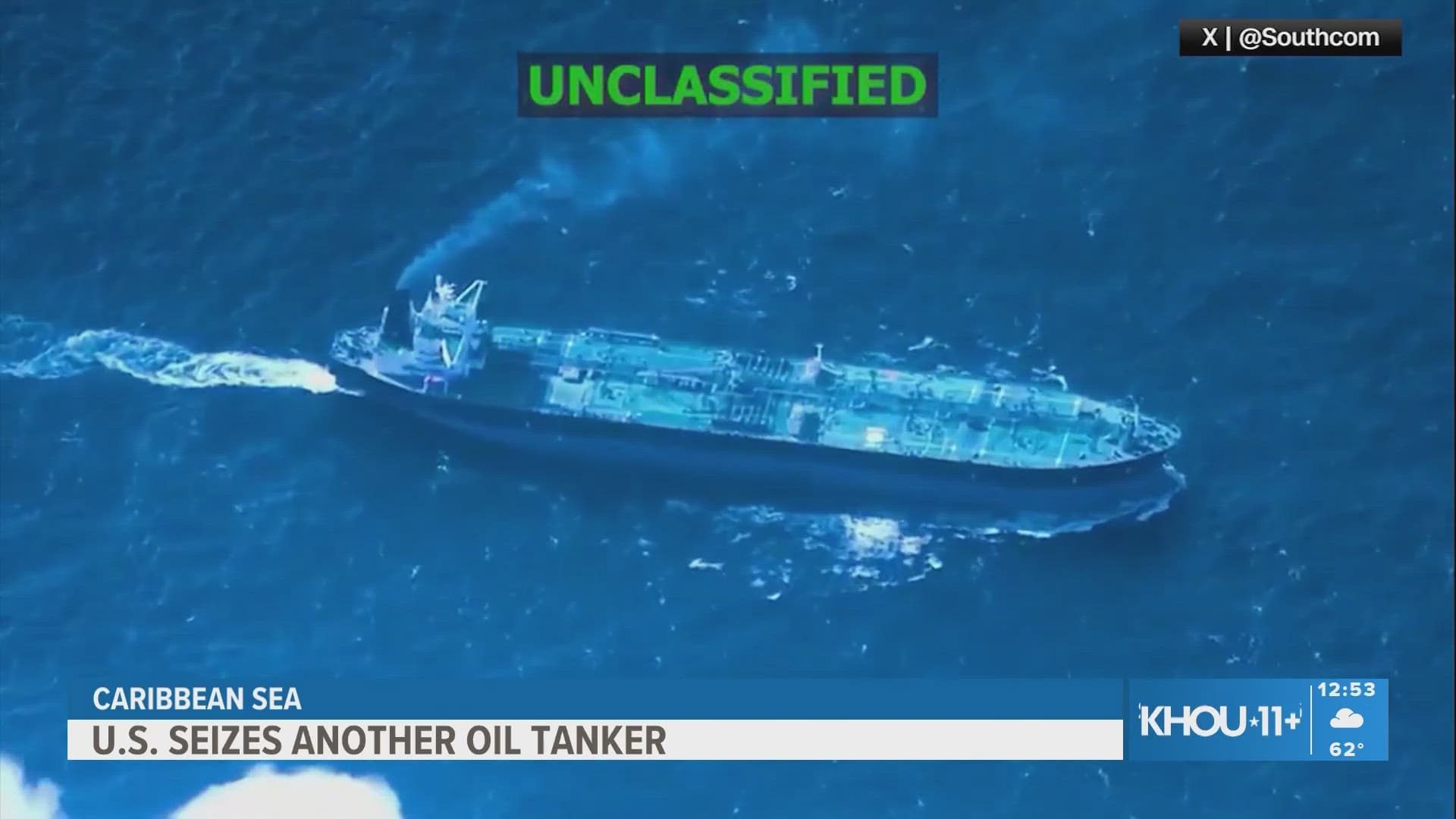 U.S. forces seize seventh Venezuela-linked tanker amid quarantine enforcement