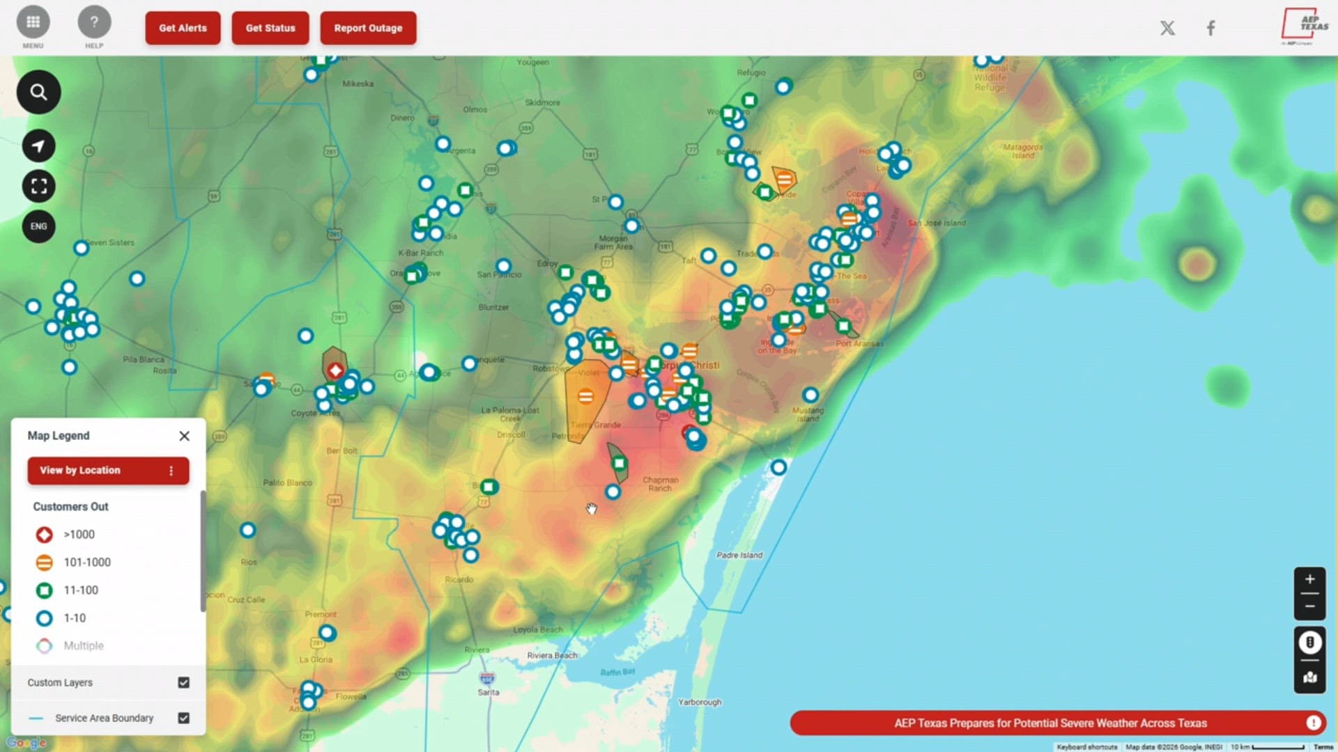 Storms leave thousands without power across Jim Wells County area