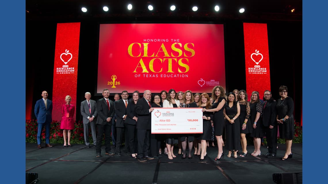Alice ISD wins H-E-B statewide education award, receives $50,000