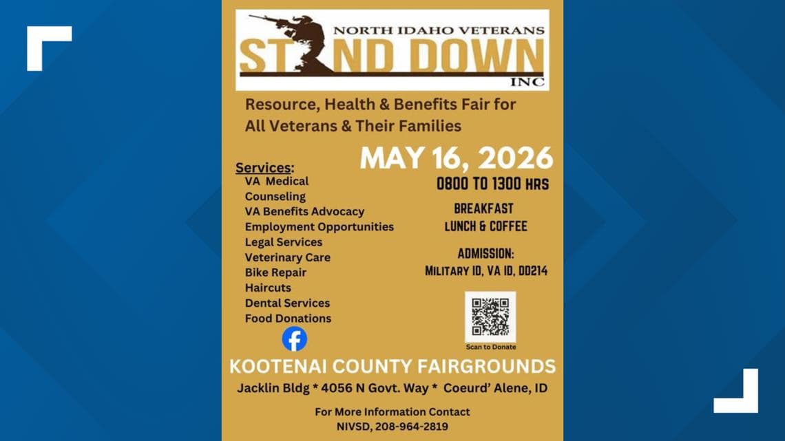 Free veterans stand down brings services to Coeur d’Alene