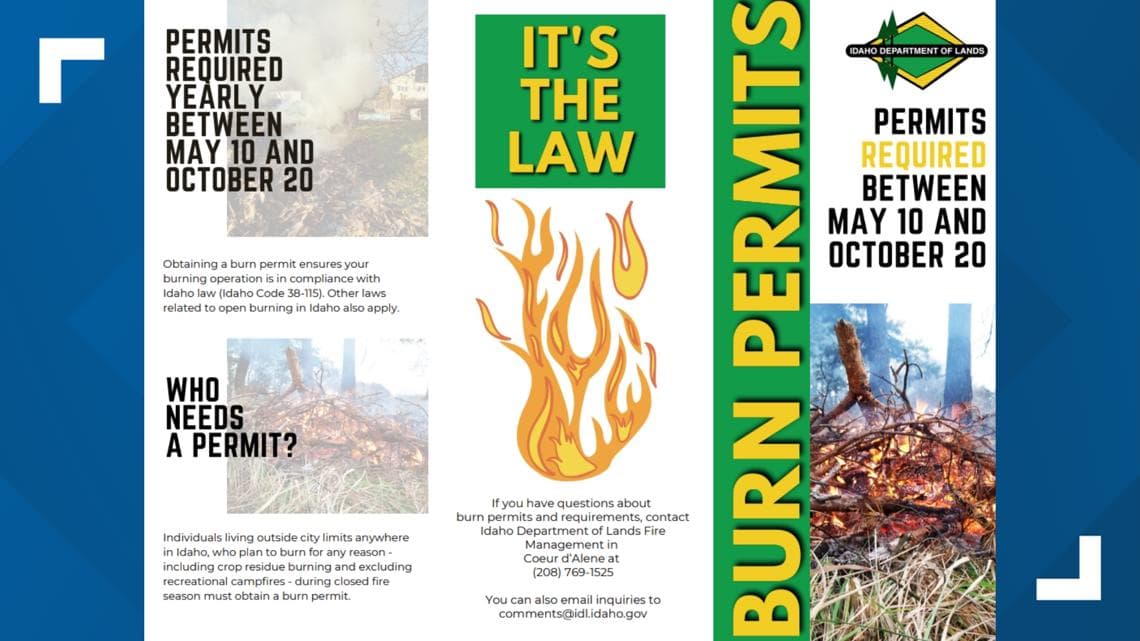 Kootenai County burn permits required May 10 outside city limits