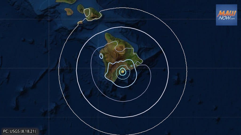 Offshore Kaʻū Earthquake Upgraded to Magnitude 4.4, Revised From Initial 4.2