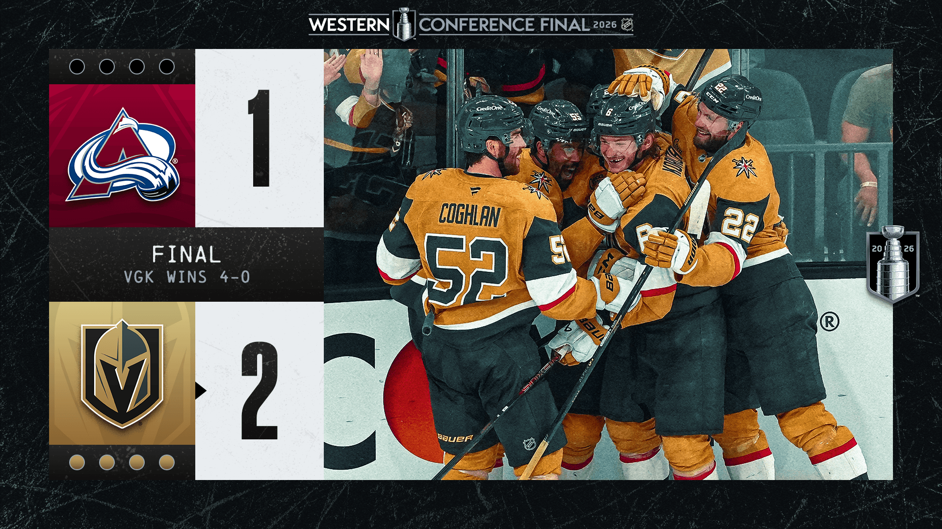 Golden Knights sweep Avalanche, advance to Stanley Cup Final