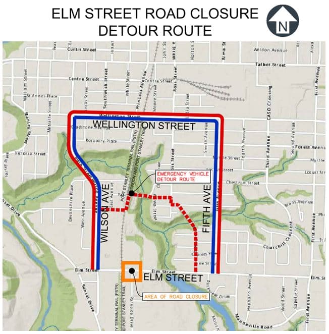 Planned closure of South Elm Street affects downtown access Monday