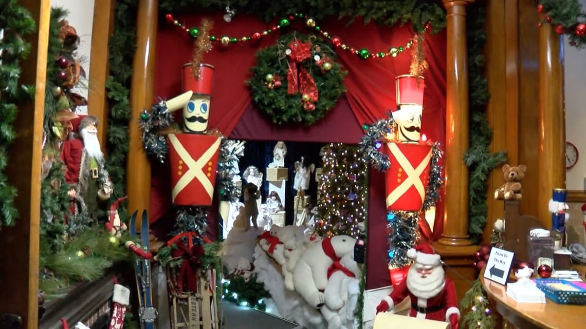 Storm Lake's Santa's Castle preserves antique Christmas figures in historic library