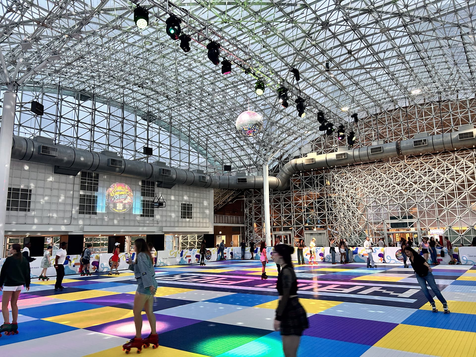 Chicago's Navy Pier brings back roller skating pop-up at Crystal Gardens