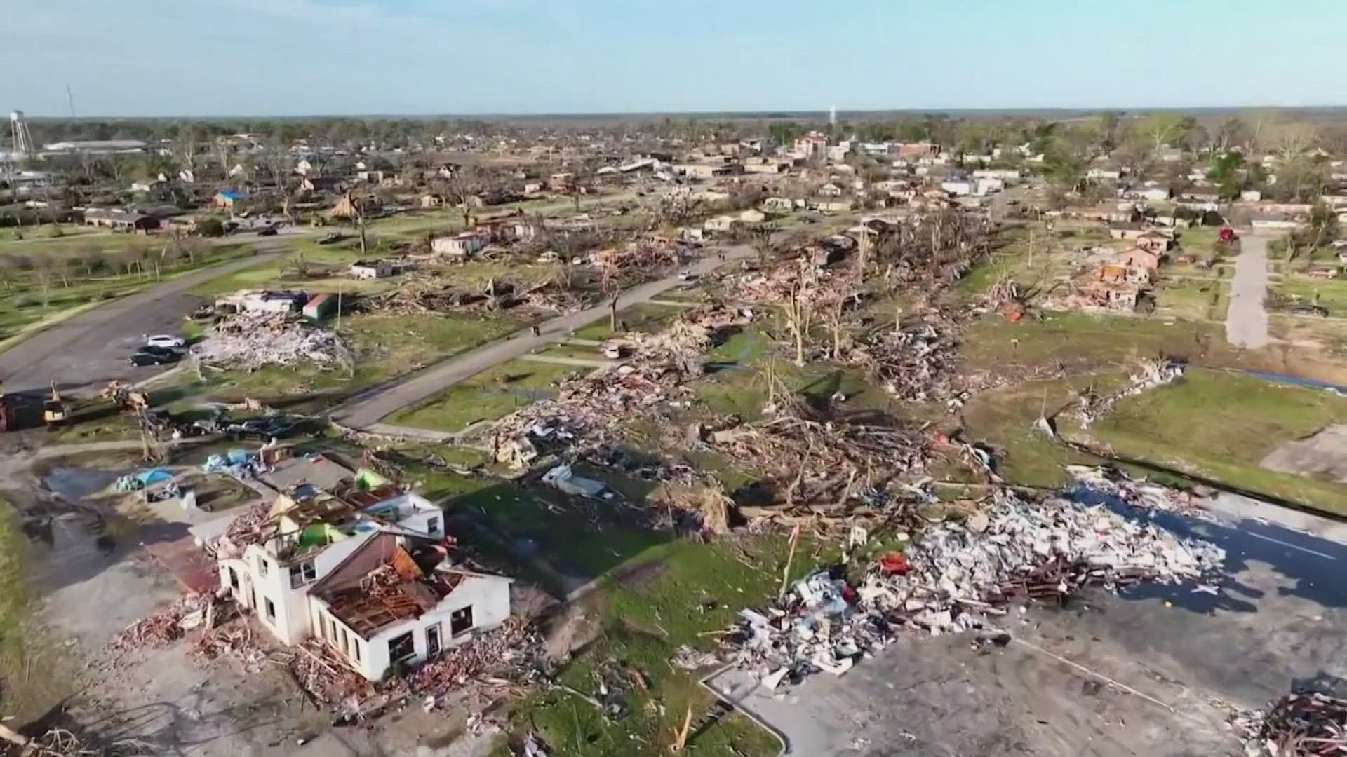 Mississippi officials assess tornado damage after storm injures four, destroys homes