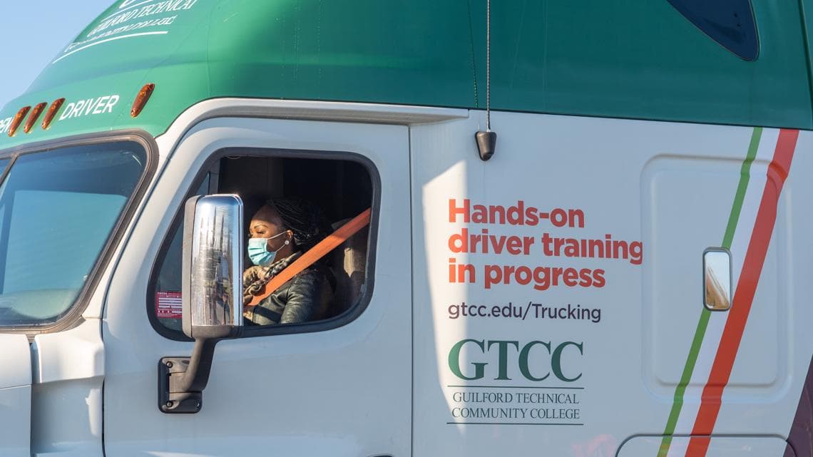 GTCC Truck Driver Training Transforms Lives, Fills Guilford County Labor Gap