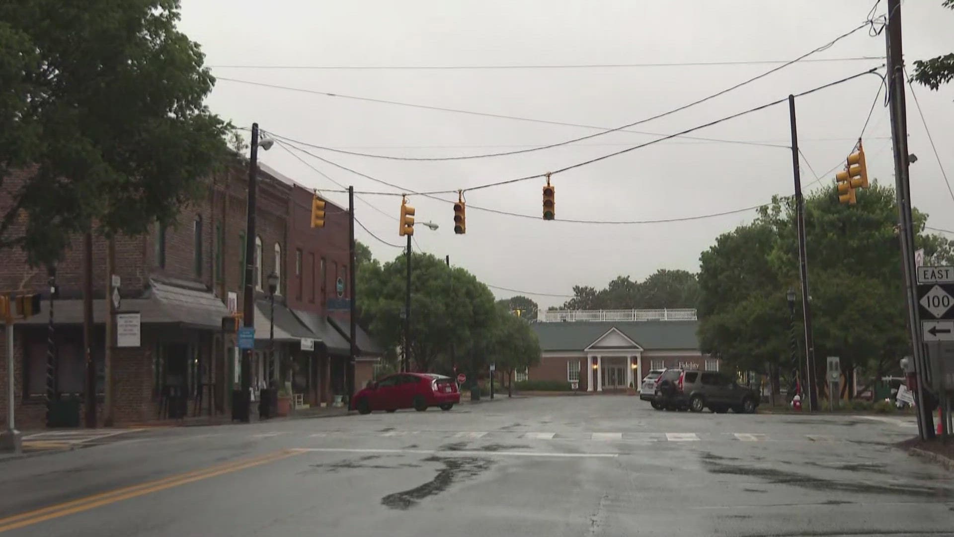 Severe storms knock out power, close roads across Guilford County