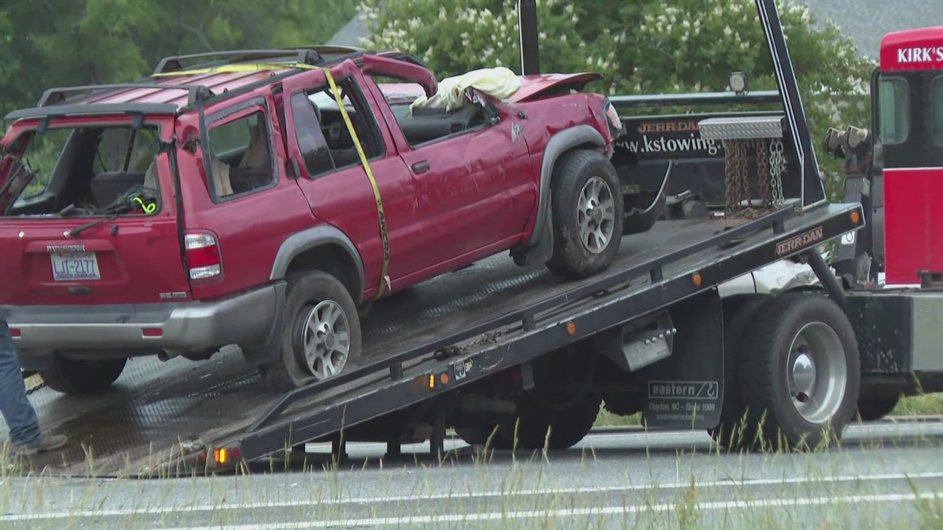 Rollover crash closes US 29 in Greensboro, two hospitalized